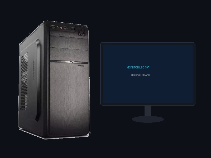 Combo PC Armada Ryzen 3 con Monitor